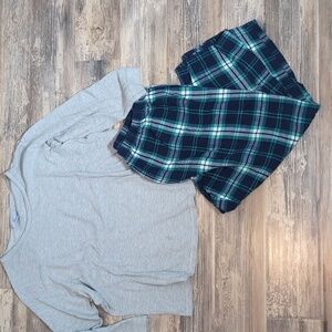 Only Necessities Sleepwear Long Sleeve Flannel Fleece Pajama Set